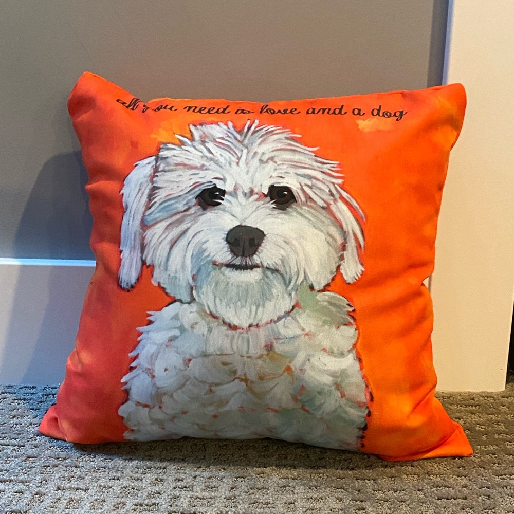 Cute dog pillow